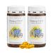 Sanct Bernhard Omega-3-6-9 linseed oil capsules | 2 x 180 pieces 180 pieces (pack of 2)