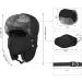 Warm Winter Trooper Trapper Hat - Thermal Fur Fleece Russian Ushanka with Ear Flap for Snow Ski and Hunting - Black Unisex One Size - Buy Online on GoSupps.com