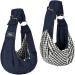Cuby carrier dogs Little dogs cat sling pet carrier single shoulder pet bag for travel dog tag bag with double ring shoulder strap (adjustable shoulder strap blue) l 10 x W 10 x H 5 cm adjustable shoulder strap-blue