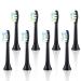 MOPIKO Replacement Toothbrush Heads 8 Pack Professional Electric Toothbrush Heads for K5-Black 8pcs