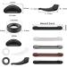 Euppsiiu Anti-Slip Silicone Glasses Holders 52 Pairs of Silicone Nose Pads & Elastic Earrings for Sunglasses Reading & Sports Glasses (4 Colors) - Buy Online on GoSupps.com