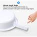 NEDLON Portable Bedpan with Lid Bed Pan for Elderly Women and Men Durable & Easy to Clean Urine Potty for Hospitals Home Care White - Buy Online on GoSupps.com