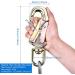 Stahlkern 12mm x 3m Tree Climbing Rope - Outdoor Safety Flipline with Triple Lock Carabiner Low Stretch Cut-Resistant for Tree Climbers & Fall Protection - Buy Online on GoSupps.com