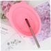 Makeup Brush Cleaning Mat Foldable Brush Cleaner Bowl Silicone Brush Cleaner Pad for Sponge Pink - Buy Online on GoSupps.com
