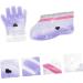 minkissy 2 Pairs Wax Gloves Wax Feet Moisturizing Work Gloves Hawaiian Floral Hair Foot Spa Kit Heated Gloves Paraffin Wax Bath Mitts Foot Spa Cover Purple Portable Foot Mask Pe Bag - Buy Online on GoSupps.com