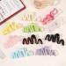 Limtula Candy Color Curved Shape Hair Claw for Girls High Ponytail Anti-Slip Hair Clutcher for Teens Taking Photo Hair Pins Lacquer cream yellow - Buy Online on GoSupps.com