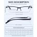 LUFF 4PACK Reading Glasses for Men & Women - Anti Blue Light Computer Readers 1.5x - Comfortable & Stylish - Buy Online on GoSupps.com