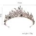 Lurrose Vintage Baroque Crown Tiara for Brides | Rhinestone Pearl Headband | Elegant Wedding Headdress - Buy Online on GoSupps.com
