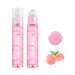 Fujiuia Clear Lip Gloss Natural Fresh Fruit-Flavored Lip Glaze Transparent Long Lasting Moisturizing Glossy Roll-on Lip Oil Lipstick J01-Peach 0.10 Fl Oz (Pack of 1)