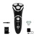 Electric Shaver for Men, MAX-T Quick Rechargeable Electric Razor Wet Dry Rotary Shaver with Pop Up Trimmer and LED Display, IPX7 100% Waterproof (8101 with Adapter Charger) 8101-adapter