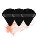 Metyond 3 Pieces Powder Puff for Face Soft Triangle Makeup Puffs Velour Powder Puff for Contouring Eyes and Corners,Wet Dry Beauty Cosmetic Makeup Tools - Black 3 Black