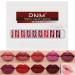 EVPCT DNM 9Pcs Deep Red Black Matte Liquid Lipsticks + 1Pcs Clear Lip Plumping Gloss Set | Long Lasting, Waterproof, 24 Hour Wear | Labiales Matte Larga Duracion 24 Horas - Buy Online on GoSupps.com