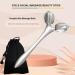 Stainless Steel Face Roller & Gua Sha Tool for Wrinkle Reduction | Facial Massager Set for Skin Tightening & Chin Lift (Silver White - Buy Online on GoSupps.com