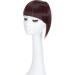 Clip In Bangs Hair Extensions - Wine Red Front Fringe Hairpiece for Women - Buy Online on GoSupps.com