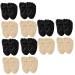 Gatuida 12 Pairs Sponge Forefoot Pad High Heel Grip Pads Shoe Insoles High Heel Pad Sole Grip Pads Forefoot Insert Front Palm Pad Half for Shoes Mesh Stretch Fabric 4d Sole Pad