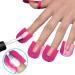 PPX 2 x Soft Plastic Nail Polish Stencils to Prevent Nail Polish from Spilling and Reusable 52 Pack