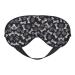 FoRes Dog Puppy Paw Print Adult Unisex Sleep Eye Mask Light Blocking Adjustable Smooth for Deep Rest Black