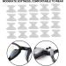 20 Pairs Anti-Slip Silicone Nose Pads for Glasses & Sunglasses - 1.8mm Soft White Eyewear Accessories - Buy Online on GoSupps.com
