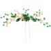 BETITETO Crystal Bridal Hair Pin Emerald Green Gold Hair Vine Accessories Headpiece Elegant for Wedding Party Banquet (Emerald Green)