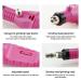 FANTEXY Portable Electric Nail Drill Kit - Professional Nail Care Tools for Acrylic & Gel Nails - Pink Pedicure Machine - Buy Online on GoSupps.com