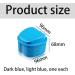 2 Pack Denture Bath Case Dental False Teeth Container Retainer case Denture Cup Soaking Holder False Teeth Container Mouth Guard Brace Denture Bath(Dark Blue Light Blue) - Buy Online on GoSupps.com