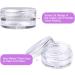 50 Transparent 5ml Cosmetic Containers - Travel-Friendly Screw Cap Jars for Creams Lip Balm and Nail Art - Buy Online on GoSupps.com