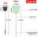 Foxany Large Fly Swatters - Set of 2 Telescopic Fly Swatters with Stainless Steel Handle - Heavy Duty and Flexible Plastic Fly Swatter for Office and Classroom - Green - Buy Online on GoSupps.com