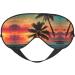 Tropical Beach Palm Tree Print Eye Mask - Soft Sleep Mask for Travel & Naps - Unisex Sleep Eyeshade - Buy Online on GoSupps.com