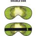 BREAUX Kiwi Slice Print Sleep Mask | Double-Sided Blackout Eye Mask for Travel | Comfortable and Stylish Eye Sleep Mask - Buy Online on GoSupps.com