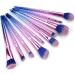 Beifenl 10 Pieces of Makeup Brush Eye Shadow Blush Foundation Makeup Brush Professional Face Makeup Tool Blue Pink - Buy Online on GoSupps.com