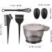 Hair Dye Set Hair Tinting Bowl Ear Cover Hair Agitator Dye Brush Hairdressing Supplies for Barber Home Salon - Buy Online on GoSupps.com