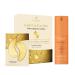 PLANTIFIQUE Korean Vitamin C Face Massage Serum and Gold Under Eye Patches for Puffy Eyes and Dark Circles 5 Pairs