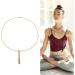 Breathing Exercise Necklace Relieving Stress Mindful Necklace Increasing Lung Volume Skinfriendly Steel for Men Daily Wear (Gold) - Buy Online on GoSupps.com