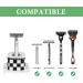 Linkida 2-Pack Ceramic Razor Plane Stand & Diatomite Mat | Men's Double Edge Safety Razor Holder | Compatible with Vikings & Merkur - Black & White Checked - Buy Online on GoSupps.com