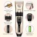 Dog Clippers Rechargeable Low Noise Cordless Pet Clippers with 4 Guide Combs and Cleaning Brush Nail Kits - Buy Online on GoSupps.com