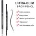 2 Packs Ultra Slim Eyebrow Pencil Micro Brow Definer Pencil with eyebrow razor Waterproof Long-lasting Precise Fine Tip Applicator for Perfect Brows Black - Buy Online on GoSupps.com