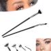 Anjoize Eyelash Fan Brush Mascara Fan Brush for Lashes Dolly Mascara Fan Brush Anjoize Mascara Fan Brush Folding Angle Scalloped Lash Brush Fan Shaped Mascara Brush for Women Girls (2pcs)