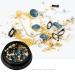 JERCLITY 3D Nail Art Decoration Kit - Mixed Metal Nail Rivets, White Flower Studs, Gem Pearls, Tweezers - 6 Boxes - KIT01 - Buy Online on GoSupps.com