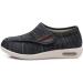 WCXTY Diabetic Slippers - Memory Foam Easy Close Bandage Shoes for Edema - Black Size 6 - Buy Online on GoSupps.com