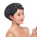 Zarrs Shower Hood 2-Pack for Women | Reusable Waterproof Elastic Bathroom Caps | Large Spa Salon Hats in Black & Red - Buy Online on GoSupps.com