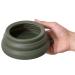 Ohmo-foldable water bowl for dogs no spilling through a car movement (680 ml size M camouflage green) travel dog bowl fewer splashes portable feeding for car trips travel accessories for 24Oz camouflage color