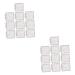 TEHAUX 20 Pcs Drawing Templates Drawing Stencils Painting Templates S88 Lace Ruler Spray