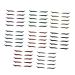 FRCOLOR 40 pairs Tool Quick Adhesive Eyeshadow Eyes Womens Fashion Strips Eyelid Winged Eyeliner Makeup 1 count (Pack of 1) Assorted Color
