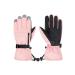 Azue Womens Winter Gloves Snow Gloves for Kids Girls Boys Ski Gloves with Zip Pocket Windproof Touchscreen Snowboard Gloves Pink XS(Fit Kids 6-8 years)