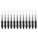 12pcs Micro Eyebrow Brush - Practical Mascara Wand with Cap Eyebrow Lamination Brush for Perming Eyebrows & Eyelashes white