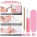 100pcs Artificial Nail Tips - 5 Sizes 2 Colors Boxed with Glue - Perfect for Nail Design - Buy Online on GoSupps.com