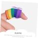 Buy FRCOLOR 20pcs Rainbow Finger Cots & Wristbands - Latex Silk Thumb Protectors for Craft & Comfort - Buy Online on GoSupps.com