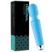 Personal Wand Massager Handheld Cordless Waterproof USB Rechargeable Massage 20 Vibration Patterns 8 Speed Full Body Massage Light Blue