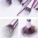 Makeup Brush 10 Pieces Flash Handle Make-up Brush Set for Foundation Blush Eyeshadow with Purple Cosmetic Bag Brush Sets - Buy Online on GoSupps.com