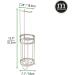 mDesign Metal Toilet Paper Holder Stand with Storage - Holds 3 Spare Rolls - Satin Finish - Buy Online on GoSupps.com